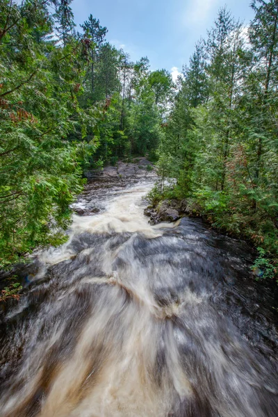 Veterans Falls Memorial Park Crivitz Wisconsin Juni 2020 Thunder River — Stockfoto