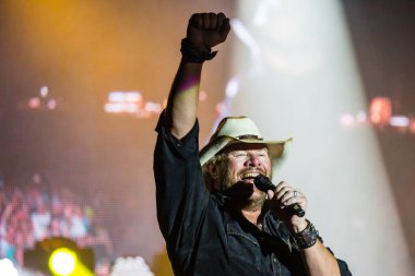 Toby Keith Rhineland, Wi 'deki Hodag Country Festivali' nde. Temmuz 2018