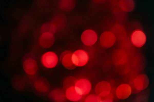 Bokeh Rosso Sfondo Nero Fuori Fuoco Sfondo Rosso Sfondo Sfocato — Foto Stock