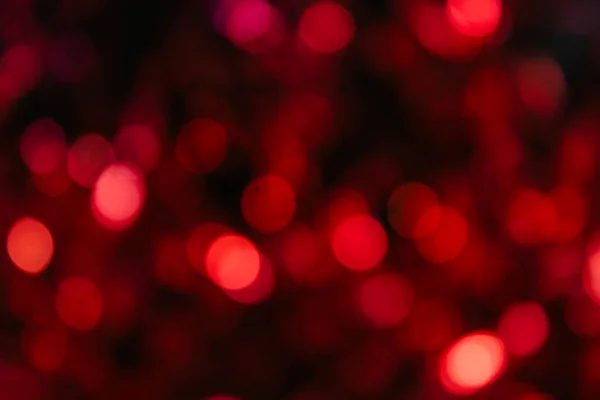 Bokeh Rosso Sfondo Nero Fuori Fuoco Sfondo Rosso Sfondo Sfocato — Foto Stock