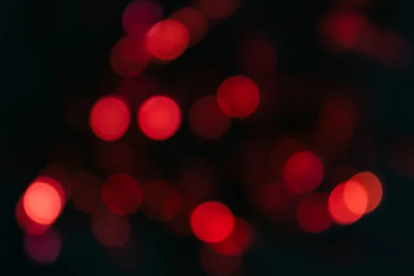 Bokeh Rosso Sfondo Nero Fuori Fuoco Sfondo Rosso Sfondo Sfocato — Foto Stock