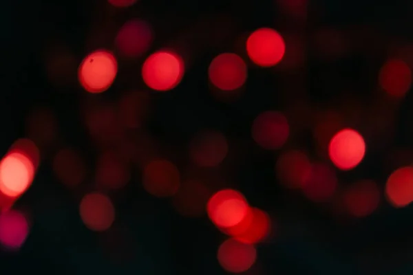 Bokeh Rosso Sfondo Nero Fuori Fuoco Sfondo Rosso Sfondo Sfocato — Foto Stock