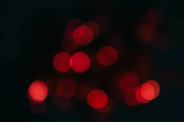 Bokeh Rosso Sfondo Nero Fuori Fuoco Sfondo Rosso Sfondo Sfocato — Foto Stock