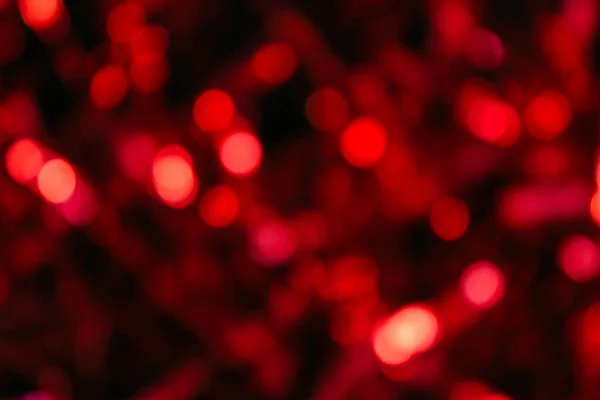 Bokeh Rosso Sfondo Nero Fuori Fuoco Sfondo Rosso Sfondo Sfocato — Foto Stock