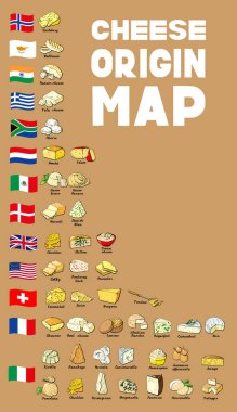 Vektör illüstrasyon peynir kaynağı dünya haritası