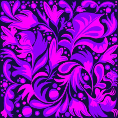 vektör kartı menekşe çiçek süsü 