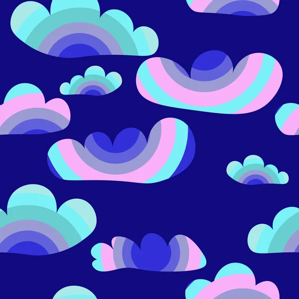 Ciel Modèle Nuage Sans Couture — Image vectorielle