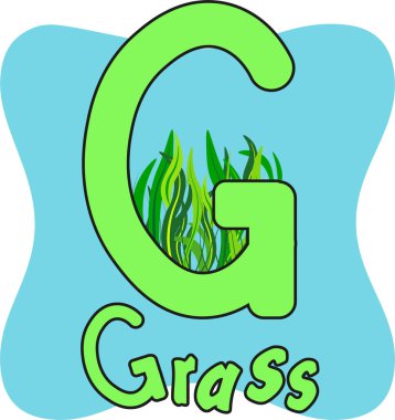 G harfi çocuk alfabesi