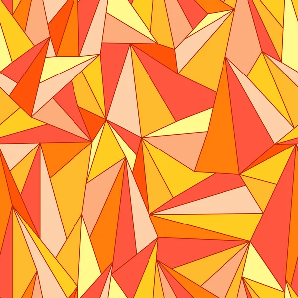 Fundo Vetorial Sem Costura Triangular Amarelo — Vetor de Stock