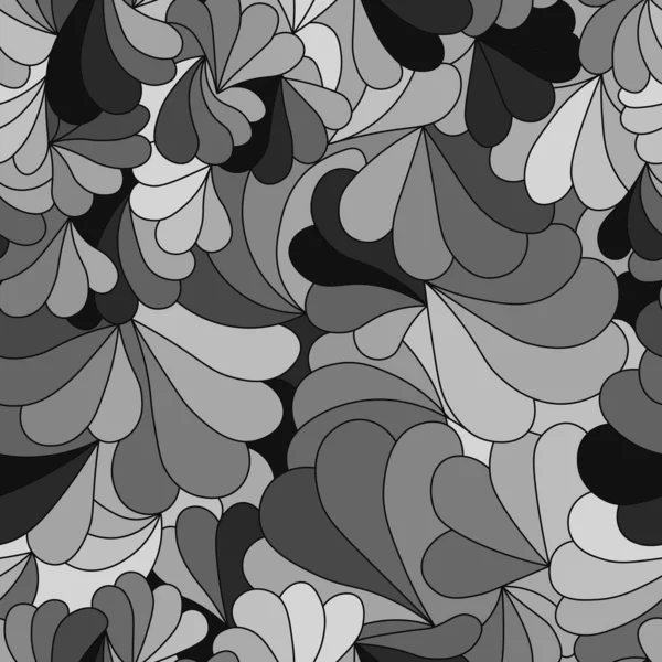 Boucles Grises Motif Vectoriel Sans Couture — Image vectorielle