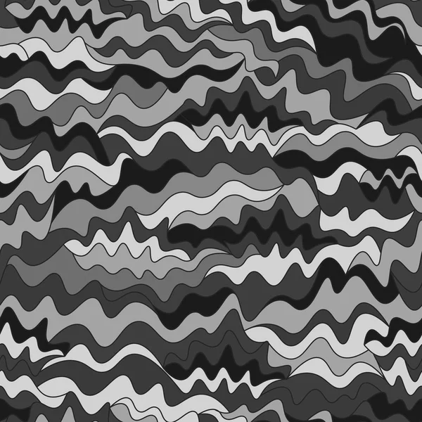 Monochromes Graues Zickzack Muster — Stockvektor