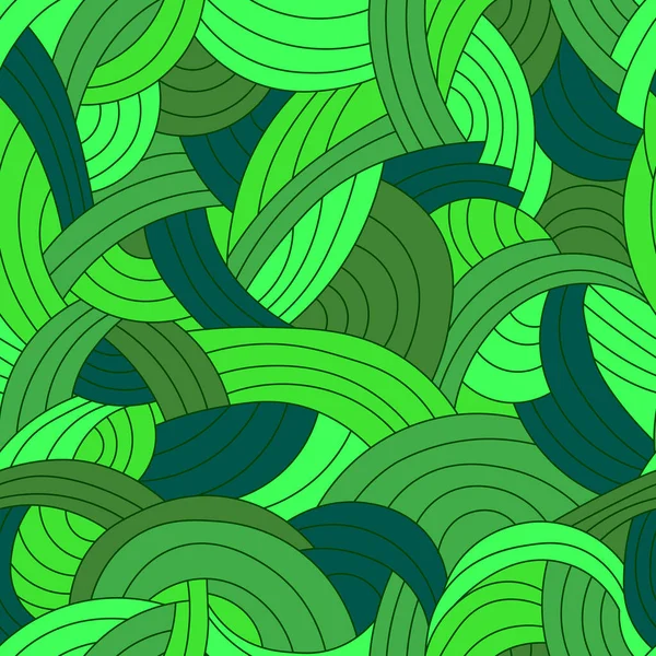 Zelené Pruhy Hladký Vzor — Stockový vektor