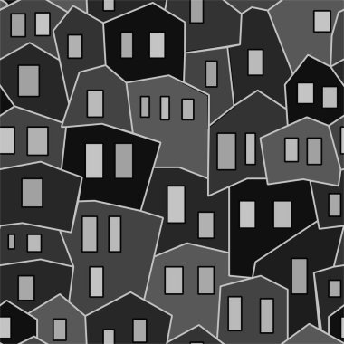 Gri şehir pürüzsüz desen