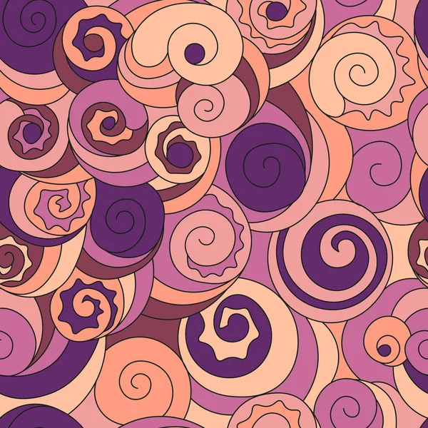 Espiral Abstracto Patrón Sin Costura — Archivo Imágenes Vectoriales