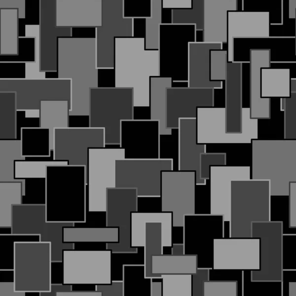 Rectangles Gris Motif Géométrique Sans Couture — Image vectorielle