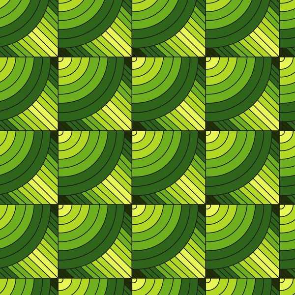 Grüne Quadrate Nahtloser Hintergrund — Stockvektor