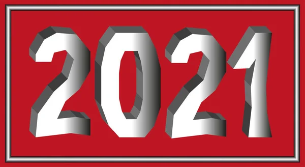 Ємні Кутові Числа 2021 — стоковий вектор