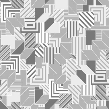 Gri geometri çizgileri pürüzsüz desen