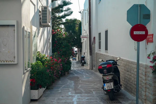 Main Town Island Naxos Greece — Stock Photo, Image