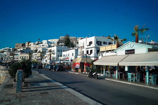 Város Sziget Naxos Görögország — Stock Fotó