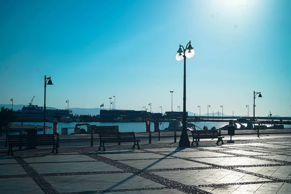 Platz Der Griechischen Stadt Naxos — Stockfoto