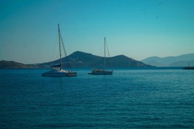 Naxos Adası 'ndaki antik Mycaenean tapınağı. 