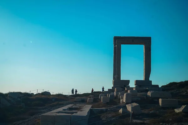 Ancien Temple Mycénien Site Archéologique Sur Île Naxos — Photo