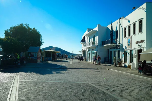 Белые Здания Острове Парос — стоковое фото