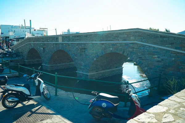 Ponte Paros Sull Isola Greca Paros — Foto Stock