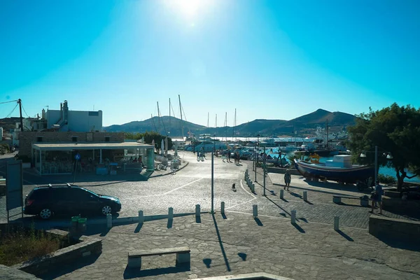 Den Viktigaste Marknadsplatsen För Paros — Stockfoto