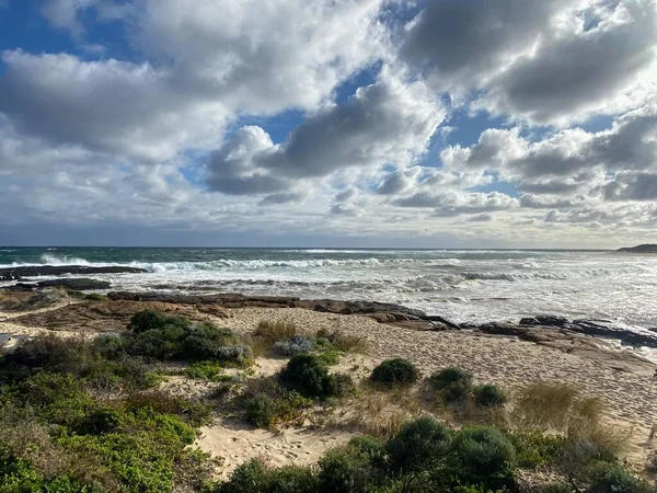 Mandurah Stranden Består Sand Byggnader Hav Och Människor Västra Australien — Stockfoto