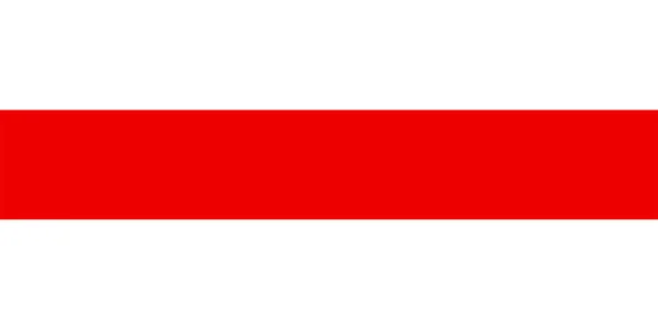 Belarus Beyaz Kırmızı Beyaz Bayrağının Vektör Çizimi Özgürlüğün Sembolü Belarus — Stok Vektör