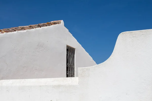 Witte Gevel Van Een Kerk Van Nossa Senhora Rocha Porches — Stockfoto