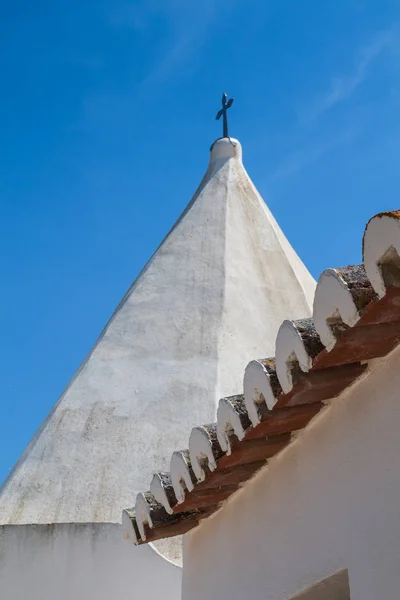 Fehér Régi Templom Nossa Senhora Rocha Porches Algarve Portugália Fehér — Stock Fotó