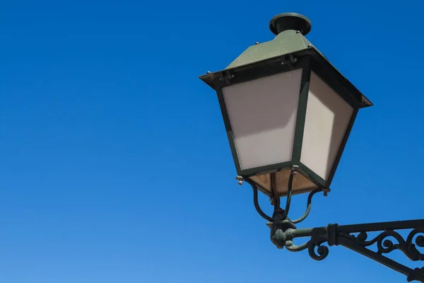 Lantern Traditional Style Day Bright Clear Blue Sky Estoi Algarve — Stock Photo, Image