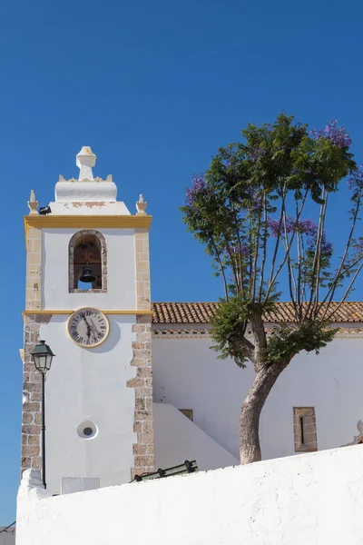 Tour Igreja Matriz Alvor Église Dans Une Ville Portugaise Façade — Photo