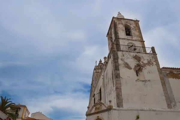 Yıpranmış Cephe Bir Kilise Sao Sebastiao Portekizce Şehir Lagos Bir — Stok fotoğraf
