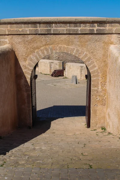 Patrimonio Histórico Fortaleza Portuguesa Costa Del Océano Atlántico Puerta Muro —  Fotos de Stock