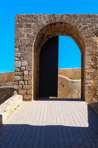 Patrimonio Histórico Fortaleza Portuguesa Costa Del Océano Atlántico Puerta Muro —  Fotos de Stock