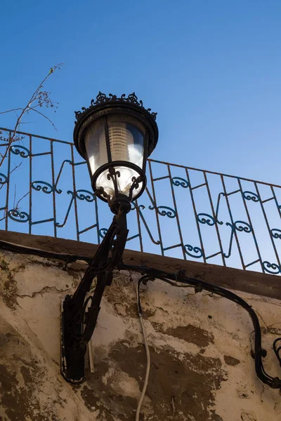 Klassische Form Einer Straßenlaterne Laterne Als Europäisches Erbe Auf Einem — Stockfoto