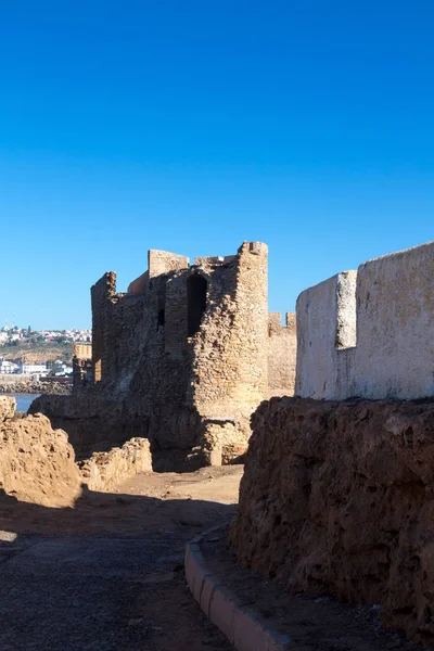 Detalles Arquitectura Histórica Fortaleza Portuguesa Castillo Dar Bahar Situada Costa —  Fotos de Stock