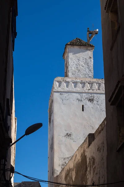 Torre de una mezquita, Essaouira, Marruecos — Foto de Stock
