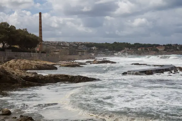 レティムノ、クレタ島、ギリシャの海のある風景します。 — ストック写真