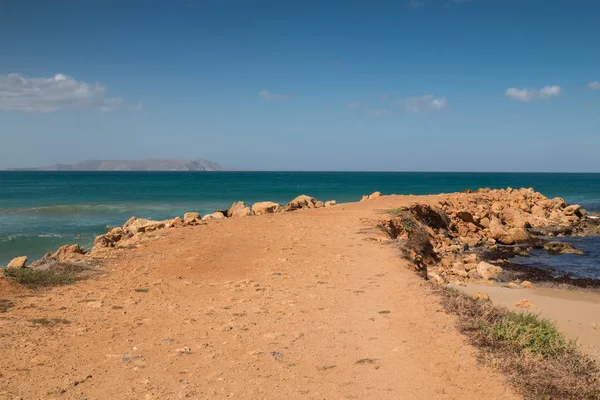 Jutty y un mar, Creta, Grecia —  Fotos de Stock