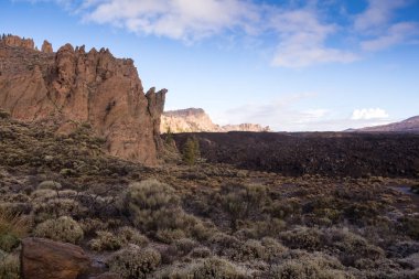 Teide Milli Parkı lav kayalar, Tenerife