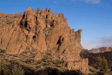 Teide Milli Parkı lav kayalar, Tenerife
