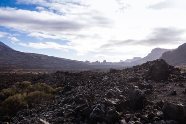 Teide National Park dağları, İspanya