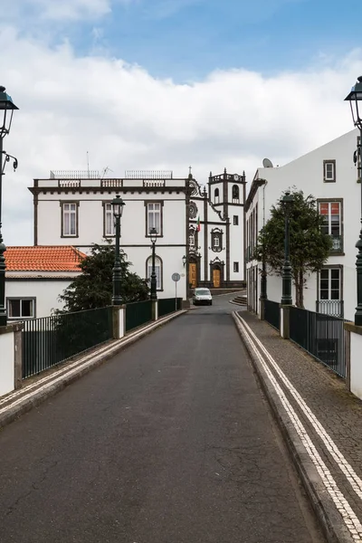 Výhled na most a město, Nordeste, Sao Miguel — Stock fotografie