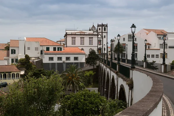 Pont et vue sur la ville, Nordeste, Sao Miguel — Photo