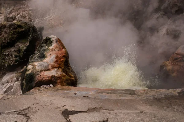 Details of the thermal spa, Furnas, Sao Miguel — Stock Photo, Image